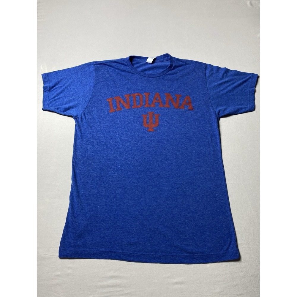 Indiana University IU‎ Hoosiers T Shirt Large Blue Tultex NCAA Graphic Tee